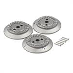 KIT CAPPELLO BRUCIATORE CON VITI PER 3 BRUCIATORI