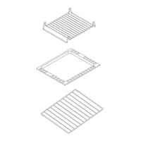 KIT LECCARDA INOX E GRIGLIE CROMATE