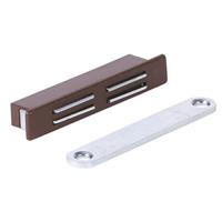 CHIUSURA MAGNETICA MARRONE PER PORTE SCORREVOLI CF.PZ: 10