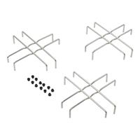 KIT 3 PZ. GRIGLIA INOX SERIE 8000