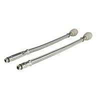 COPPIA FLESSIBILI TRECCIA INOX 12MM.XM10 30CM.