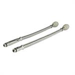 COPPIA FLESSIBILI TRECCIA INOX 12MM.XM10 30CM.