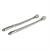 COPPIA FLESSIBILI TRECCIA INOX 12MM.XM10 30CM.