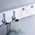 SUPPORTO BAGNO 4 GANCI ESTRAIBILI CROMO LUCIDO