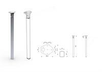 ASTRO 3 GAMBA PIEGHEVOLE  ALLUMINIO 40X32MM. H.720MM.
