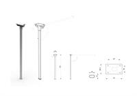 COMET 1 GAMBA OVALE PIEGHEVOLE ALLUMINIO H.720MM.