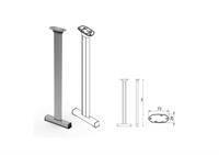 MOON 2 GAMBA PIEDE A T INSERTO TESTURIZ. H.750MM.