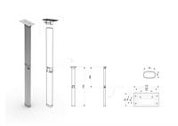 STAR 6 GAMBA PIEGHEVOLE ALLUMINIO/ACCIAIO 60X32MM. H.720MM.