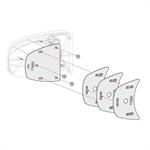 KIT SPACER SAFE DOOR >2017 WHITE