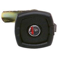 SERRATURA QUADRATA PER PORTELLONI NERA CON ROTORE E CHIAVI