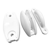 FERMAPORTA ESTERNO IN PLASTICA BIANCO CF.PZ:10