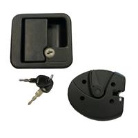 SERRATURA ANTISCASSO NERA CON ROTORE E COPPIA CHIAVI
