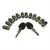 KIT 12 CILINDRI/1 COPPIA CHIAVI NEW SYTEM DA F8001 A F8050