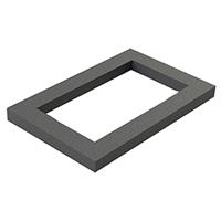 RACCORDO RETTANG.ISOLENE ADESIVO NERO 20X15 PER DIFFUS.E-VAN