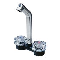 MISCELATORE DE LUXE DOPPIO 12V NICHEL CON MICROINT.DIAM.20MM