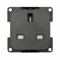 MP22B PRESA 230V INGLESE CON SCATOLA PROTEZ. GRIGIA