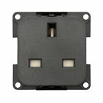 MP22B PRESA 230V INGLESE CON SCATOLA PROTEZ. GRIGIA
