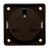 BMP22B/M PRESA BERKER 230V 10A INGLESE MARRONE