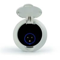 SPINA ELETTRICA ESTERNA BIANCA 230V/16A IP44 CON SALVAVITA