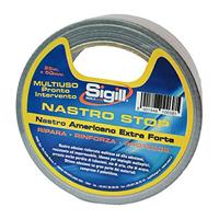 NASTRO STOP ARGENTO ROTOLO 25MT X 50MM