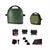 KIT BARBECUE VERDE COMPLETO DI ACCESSORI
