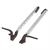 COPPIA BRACCETTI A SCATTO DX/SX A SLITTA POLYPLAS.400/450MM.