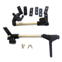 COPPIA BRACCETTI A COMPASSO DX/SX CON MANIGLIE 300MM.