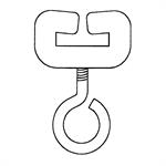FERMO IN PLASTICA PER BINARIO ART.59145 CF.PZ: 50