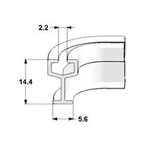BINARIO PIEGHEVOLE A Y CF. 5 BARRE DA MT: 2,4 CAD.