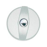 TAPPO BOCCHETTONE A DUE RAZZE BIANCO CON CILINDRO E CHIAVI