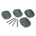 PLATES PRO GREY 4 PCS.