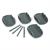 PLATES PRO GREY 4 PCS.