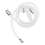 DOCCETTA CON FLESSIBILE IN PVC BIANCA 150CM. 1/2F x 3/8F