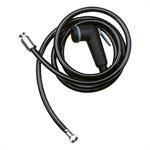 DOCCETTA CON FLESSIBILE IN PVC NERA 150CM. 1/2F x 3/8F