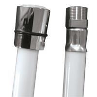 FLESSIBILE RICAMBIO IN PVC BIANCO 200CM. 3/8 F x 15/1 M