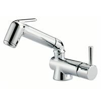 MISCELATORE MONOCOMANDO CROMATO/DOCCIA ESTRAIBILE DIAM.38MM.