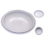 LAVANDINO BAGNO OVALE 400X360 MM. BIANCO