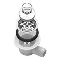 PILETTA SIFONATA CURVA MOD.540S DIAM.20MM.