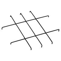 GRIGLIA DI RICAMBIO MOD.HS 2421R/2421L NERA