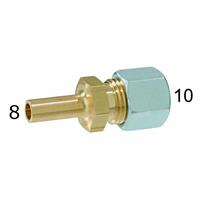 RACCORDO DIRITTO PER TUBO DIAM.10MM. PER VALVOLA CF.PZ: 5