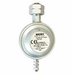REGOLATORE GAS CAMPING 30Mbar 1,5kg/h CON PORTAG.ATTACCO IT.
