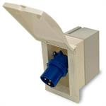SPINA ESTERNA BIANCA 16A 2P+T230V IP44