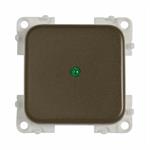 INTERRUTTORE MC12P 12V+LED MARRONE