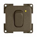 INTERRUTTORE MC12N 12V+LED MARRONE