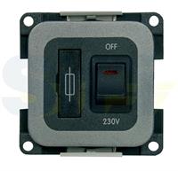 INTERRUTTORE MCNF 230V+FUSIBILE 5A GRIGIO