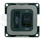 INTERRUTTORE MCNF 230V+FUSIBILE 5A GRIGIO
