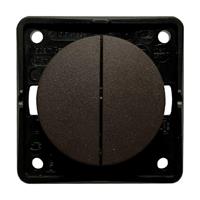 BMC2N DOPPIO INTERRUTTORE UNIPOLARE BERKER MARRONE