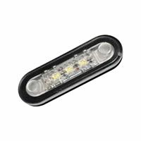 PLAF. MOD.30 3LEDS BIANCHI 12/24V TRASPARENTE