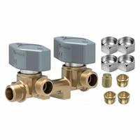 CENTRALINA GAS 2 VIE DIAM.10MM. MANOPOLE GRIGIE