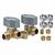 CENTRALINA GAS 2 VIE DIAM.10MM. MANOPOLE GRIGIE